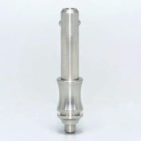 Pro Level Marine Grade Stainless Steel Ball Lock Pin Quick Release Safety Fastener With Button Spring Loaded Built Tough For Garage And Project Bench M12 X L10, front view showing polished stainless steel finish.