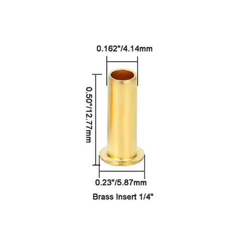 Fifty Pack 1/4 Inch Brass Compression Fittings For 4mm Tubing Inserts Sleeves And Bracket Joint Kit For Air Water And Gas Lines Durable Corrosion Resistant Reusable Ferrule Connectors For DIY Plumbing brass insert 1/4 inch with 4.14mm top diameter