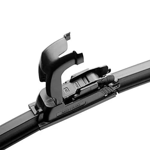 Close-up of the clip mechanism on Top Notch All Season Windshield Wiper Blades Set Of Two 22 Inch for Cars and Trucks.