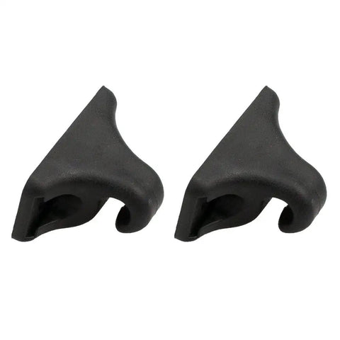 Two black clips from Sun Visor Clip for Porsche 924 944 968, Black Retainer Clip Set, Solid OEM Replacement, Fits 94473143900