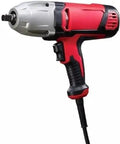 Real Deal 1/2 Inch Electric Impact Wrench Bad Boss Rig with red and gray design, ergonomic grip for effective garage work.