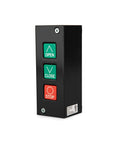 Heavy Duty Garage Door Control Station 3 Button Panel Open Close Stop With Momentary Contact Black Surface Mount Design Green Open Close Buttons And Red Stop Indicator No Sticking Button Issue And Plug And Play Setup No Fuss