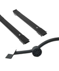 Premium Black Furniture Movers With Wheels And Heavy Duty Stainless Steel Sliders For Easy Washing Machine Relocation And Appliance Mobility Plus Sofa Lifting Kit parts with black sliders and lifting tool.