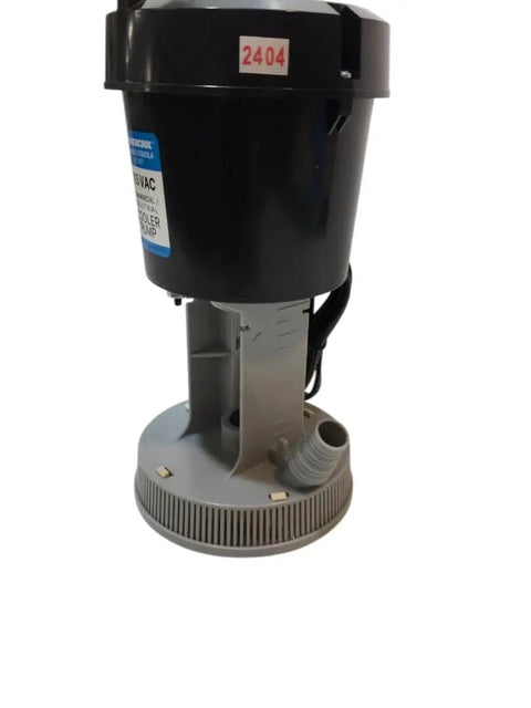 Heavy Duty Workhorse Evaporator Pump For Swamp Coolers 115V Concentric Motor Plug And Play Setup with black and gray casing.