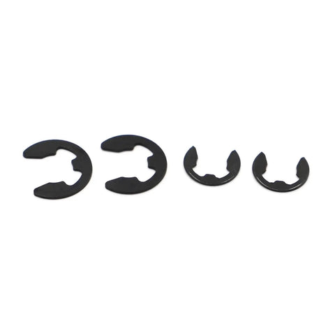 65Mn Steel E Clip Circlip Retaining Ring Washer Set For Shaft Fasteners M2 To M24 Including M3.5 M9 And M13 Ten Pieces Pack For Bearings Gears Pulleys And Shafts
