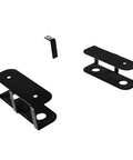 Toss Desk Clutter Aside With This Heavy Duty Under Desk Laptop Holder And Adjustable Keyboard Tray Rack black metal brackets for mounting.