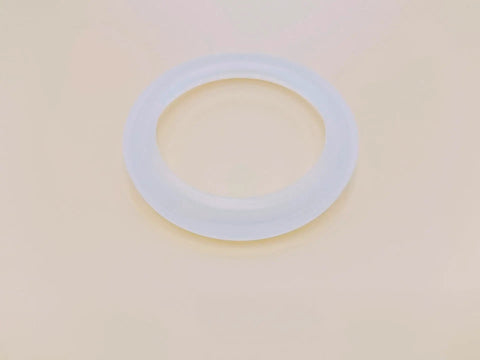 Espresso Machine Brew Head Gasket Replacement Seal For EM-100 EM-200, shown flat and circular, made of durable silicone for easy installation.