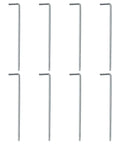 Set of 8 metal stakes for Heavy Duty Steel BBQ Gazebo Canopy With Weather Resistant Fabric 84.6 By 59.1 By 86.6 Inches Anthracite Outdoor Patio Cover