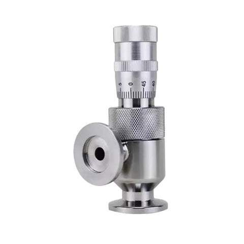 Stainless Steel Fine Tuning Needle Valve With Internal Thread Vacuum Micro Adjustment Valve With Scale Precision Dial