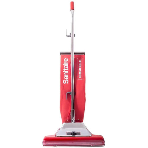 Heavy Duty Upright Vacuum Cleaner Delivering Badass Suction With 16 Inch Wide Path And 7 Amp Commercial Motor Built Like A Tank Zero Fuss Dust Emptying For Stress Free Cleanup Everyday, front view.