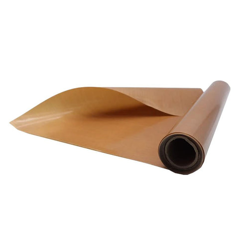 39 Inch By 5 Yard PTFE Sheet Roll 5 Mil Nonstick Fiberglass Fabric Cover For Heat Press Transfer shown unrolled