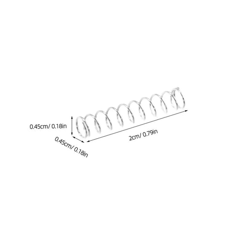 Upgrade Your Pens With A 40pc Ballpoint Pen Spring Kit Made From Durable Stainless Steel For Smooth Writing, Quick Refill Replacement And Total Comfort So You Can Write Fast Like A Boss At School Or Work Today. Silver pen spring, 2cm x 0.45cm