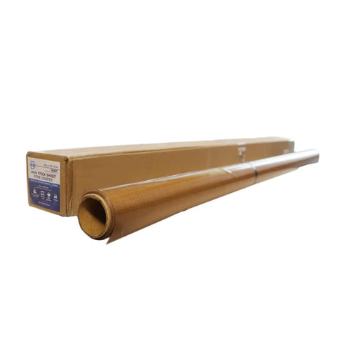 39 Inch By 5 Yard PTFE Sheet Roll 5 Mil Nonstick Fiberglass Fabric Cover For Heat Press Transfer in packaging.