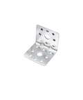 Heavy Duty Galvanized Iron L Shaped Corner Brackets For Shelves And Structural Use Built To Last Rust Resistant, 90 Degree Design, Multiple Holes