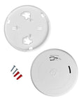Sealed 10-Year Battery 2-In-One Smoke And Carbon Monoxide Detector With Slim Profile Design, base plate and screws