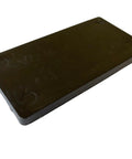 Hella Tough Quarter Inch Black Plastic Flat Plate Shims used for leveling cabinets and tile, showing a single flat shim.