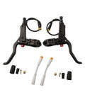 Top Notch E Bike Hydraulic Brake Lever With 22mm Aluminum Alloy Build Offering A Smooth 3 Pin Switch Setup For Serious Riders Seeking Super Durable And Leak Proof Performance On Every Wild Ride black pair with hoses and fittings