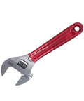 Extra Capacity Adjustable Wrench With Forged Alloy Steel Jaw, High Polish Chrome Finish, 6 1/2 Inch Length