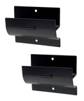 Heavy Duty Steel Wall Mount Ladder And Wheelbarrow Hanger Set, Matte Black, Pack Of 2 For Your Garage Organization