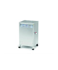 Top Shelf Heated Ultrasonic Cleaner 45 Liter Tank with Digital Timer, compact design, mobile with wheels for efficient shop floor cleaning.