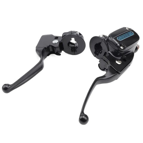 Motorcycle Black Brake Clutch Lever Master Cylinder With Aluminum Alloy Housing And Stainless Steel Piston Durable And Corrosion Resistant