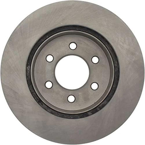 Front view of Centric C-Tek front brake rotor; cast iron, five-lug hub for Dodge Dakota/Durango