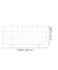 Heavy Duty Exit Sign Wire Guard Cage For Wall Mounts, shown with dimensions; sturdy iron construction, guards emergency lights, easy install.