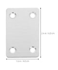 Flat Corner Brackets Stainless Steel With 19mm And 42mm Hole Spacing 30 Piece Mending Plates For Furniture Wood Repair Beefy Heavy Duty Support