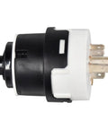 Heavy Duty Ignition Switch 09730212 With Dual 7 Pin Connectors For Linde Forklift Replacement Part side view showing connectors.