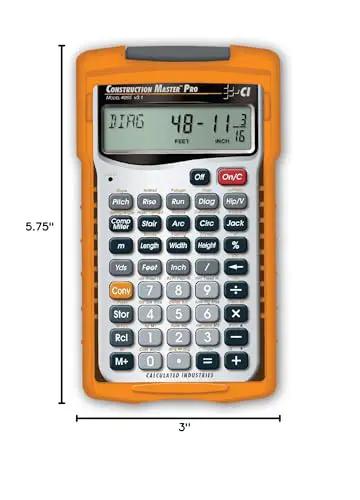 Do It All Construction Master Pro Calculator For Contractors And Builders With Feet Inch Fraction Math Quick Layouts