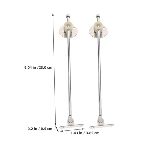 Two Pack Iron Round Disc Cabinet Hinges With Lid Support For Kitchen Cupboard Doors Drop Down Design Full Buffer Smooth Close