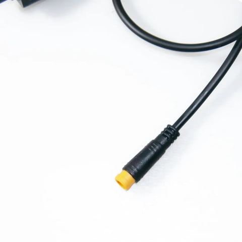 Gear Shift Sensor Cable SS01 For Mid Drive Ebikes BBS01 BBS02 BBSHD, Keeps Shifts Smooth With 0.5s Pulse Output That Cuts Power On Gear Changes, Rugged Sensor Cable For A Quiet, Butter Smooth Ride, black IP67 ABS cable with yellow connector