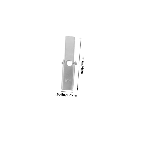 Single galvanized toggle bolt wing from 12 Pack Galvanized Iron Toggle Bolt Wings Drywall Anchors Kit For Heavy Duty Wall Mounts Studless Installations Strong Toggle Anchors With Wing Nuts For Quick Secure Holds showing dimensions 1.5in x 0.4in