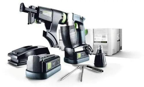 Hardcore No Fuss Cordless Construction Screwdriver With Brushless Motor Tech Quick Magazine Swap And Slick Electronic Shutoff For Tough Build Sites And Precision Fastening Work Daily with battery, attachments, and case.