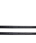 Super Smooth Ball Bearing Drawer Slides Soft Close 2 Pack Cold Rolled Steel Cabinet Hardware Heavy Duty Slide Rails, side view.