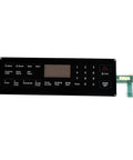 DG3400027B Membrane Switch for range stove oven black replacement control panel with buttons visible