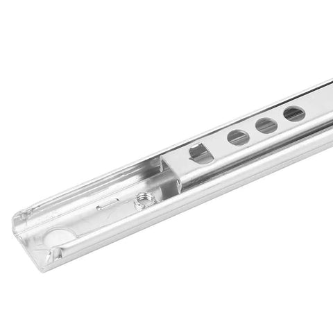 Two Way Pullout Drawer Slides For Small Cabinets And Closets, Heavy Duty Steel Ball Bearing Rails, detail view of slide
