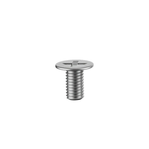 M.2 NVMe Solid State Drive Mounting Screw Kit And Aluminum 2.5 Inch External Hard Drive Enclosure Fastener Set With Thermal Cooling Pad For 2242 2260 2280 Models. Close-up of a silver round screw.
