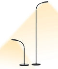 Cordless Tall LED Floor Lamp That Is Totally Lit With 42 LEDs, 3 Color Temperatures, 5 Brightness Levels, Touch Control, And 3 Modes