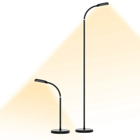 Cordless Tall LED Floor Lamp That Is Totally Lit With 42 LEDs, 3 Color Temperatures, 5 Brightness Levels, Touch Control, And 3 Modes