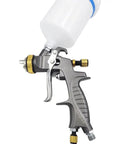Heavy Duty Eco Friendly Pneumatic Spray Gun With Top Loading Cup for automotive paint, 1.3mm nozzle and 600ml capacity.