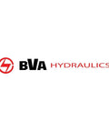 BVA Hydraulics logo, manufacturer of Beefy 100 Ton Hydraulic Cylinder With 10 Inch Stroke Single Acting Ten Thousand PSI Max CH38F High Flow