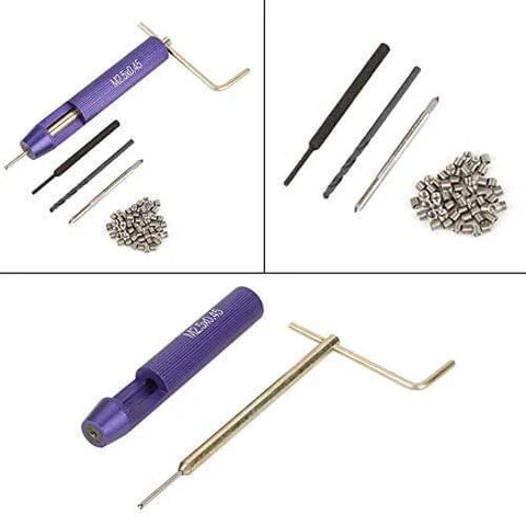 50 Piece Stainless Steel Helicoil Thread Repair Kit Set For Aluminum And Low Strength Materials M2.5 X 2D Inserts with tools