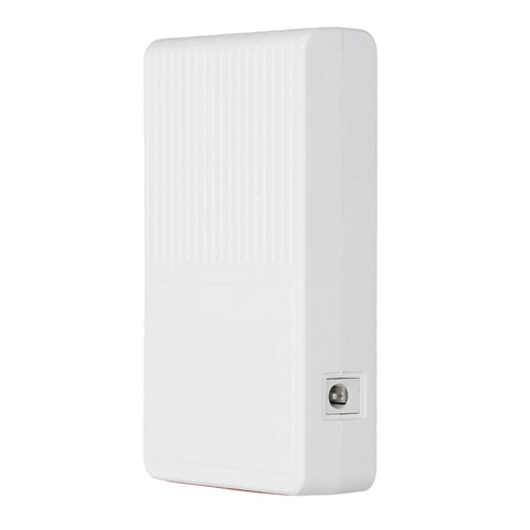 Bad Boy Mini UPS Battery Backup With 8000mAh side view showing compact, lightweight white design for routers and cameras.