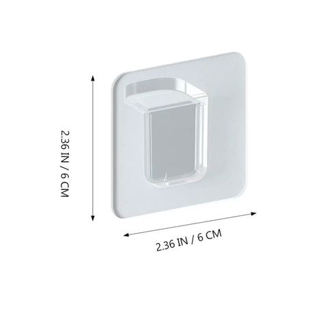 Single ABS shelf bracket from 24 Pack ABS Shelf Brackets For Heavy Duty Shelves And Wall Racks with size 2.36 inches square.