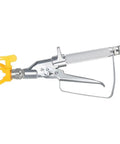 Heavy Duty Airless Paint Spray Gun With Reversible 517 Tip And 3600 PSI Max Pressure For Smooth Blended Results And No Drip Inline Design Built Tough For Every Weekend Project, featuring a yellow tip and silver alloy construction.
