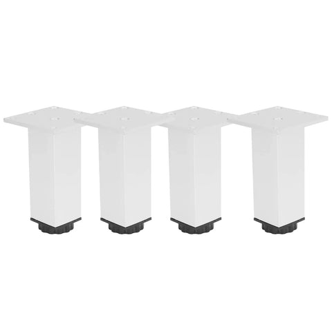 Heavy Duty Aluminum Cabinet Feet 4 Pack with height adjustable knobs for strong furniture support