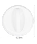 Upgrade Your Gaming Setup With This Sturdy White Plastic Control Knob Replacement Part For Vending Machines And Ashapon Units Durable hardware, 10cm diameter.