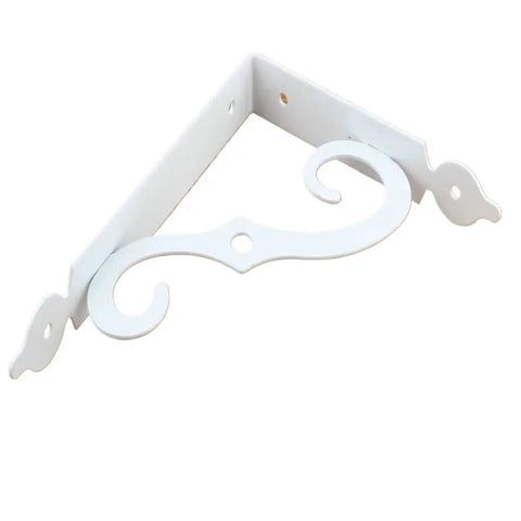 Hella Sturdy 20 Pack L Shape Corner Brackets Heavy Duty Metal Shelf Supports Rust Resistant White Right Angle Furniture Hardware Braces Solid 140mm Thickness Prime Grade Wall Fixing Kit detailed view of white corner bracket.