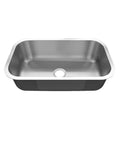 Undermount Single Bowl Kitchen Sink, 31 Inch By 18 Inch By 9 Inch, 18 Gauge 304 Stainless Steel With Satin Finish, Built Tough And Quiet